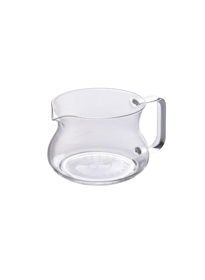 برسايذ اي طقم تقطير ثنائي العدسات أبيض - ماكينة تحضير قهوة مزدوجة مع قمع تقطير بلاستيكي، إبريق زجاجي، تصميم مسطح لتحضير 1-2 كوب من القهوة المختصة - Image 3